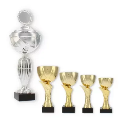 Pokale 6er set oder einzeln silber-/goldgrün Miniatur Pokal Leichtathletik Dart 