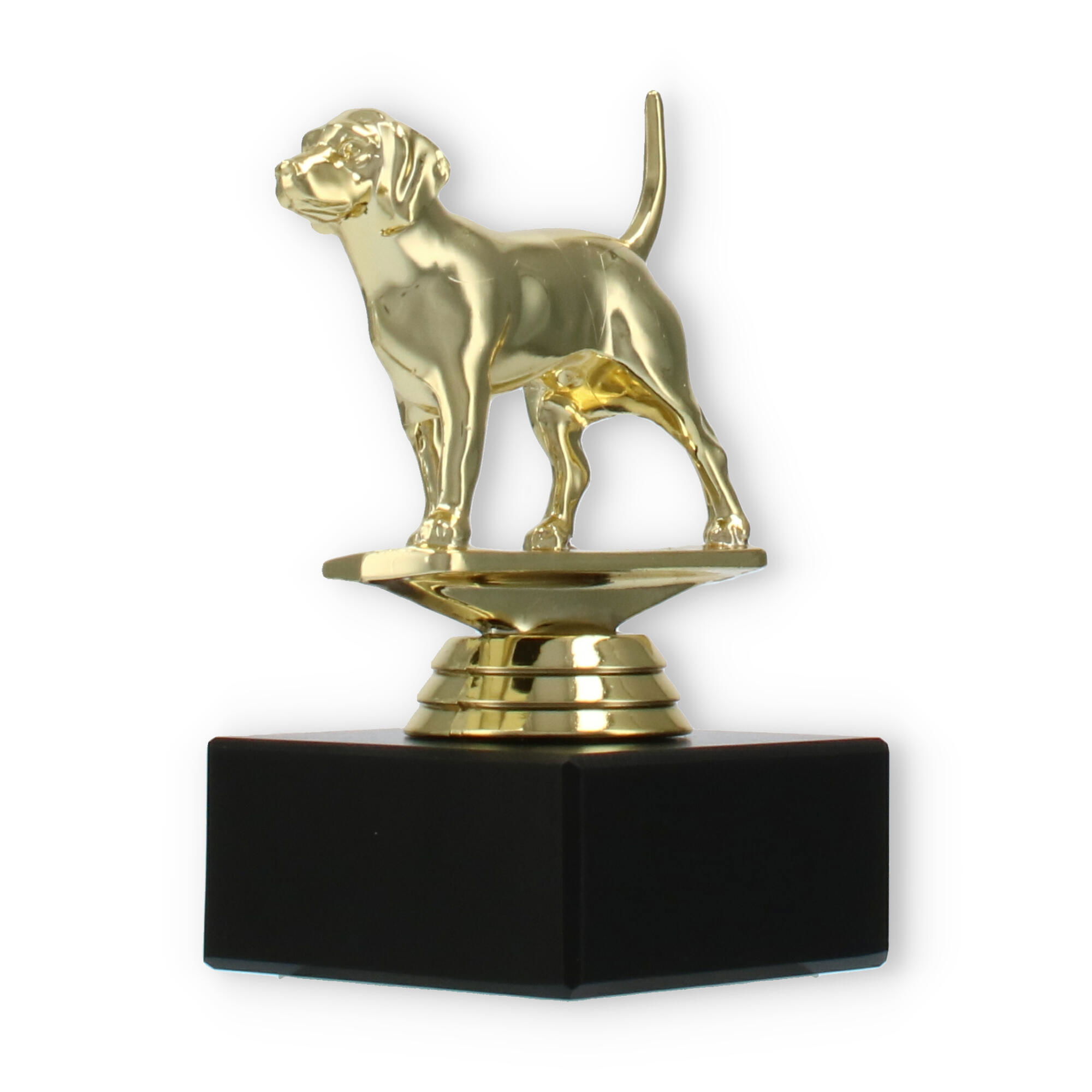 Trophy Plastic Figure Beagle Gold On Black Marble Base 11,6cm ...