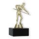 Trophy plastic figure billiard player gold on black marble base 13,0cm
