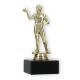 Trophy plastic figure dart player gold on black marble base 15.4cm