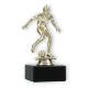 Pokal Kunststofffigur Fußballer gold auf schwarzem Marmorsockel 14,4cm
