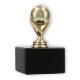 Pokal Kunststofffigur Fußball gold auf schwarzem Marmorsockel 10,6cm