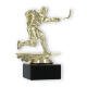 Pokal Kunststofffigur Eishockey Herren gold auf schwarzem Marmorsockel 14,8cm