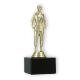 Pokal Kunststofffigur Judo Damen gold auf schwarzem Marmorsockel 17,2cm