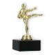 Pokal Kunststofffigur Karate Herren gold auf schwarzem Marmorsockel 13,4cm