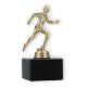 Trophy plastic figure runner gold on black marble base 14,0cm
