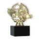 Trophy plastic figure Go-Kart in wreath gold on black marble base 13,5cm