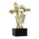 Pokal Kunststofffigur Go-Kartfahrer gold auf schwarzem Marmorsockel 17,8cm