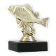 Trophy plastic figure perch gold on black marble base 9.8cm