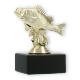 Trophy plastic figure perch gold on black marble base 10.8cm