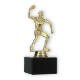 Pokal Kunststofffigur Tischtennisspieler gold auf schwarzem Marmorsockel 16,6cm