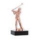 Trofeo de metal figura de los hombres de golf de bronce sobre base de mármol negro 14.6cm