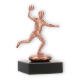 Trophy metal figure handball player bronze on black marble base 11,0cm