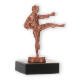 Pokal Metallfigur Karatekämpfer bronze auf schwarzem Marmorsockel 12,3cm