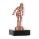 Coppa in metallo con figura di nuotatore in bronzo su base di marmo nero 11,5 cm