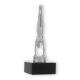 Trofeo figura metálica Gimnasia damas plata metalizado sobre base mármol negro 17,5cm