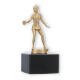 Trophy metal figure table tennis ladies goldmetallic on black marble base 14,0cm