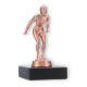 Trophy metal figure swimmer bronze on black marble base 11,8cm