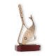 Trofeo figura de zamak red de aterrizaje oro viejo sobre base de madera de caoba 24,7cm
