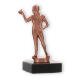 Pokal Metallfigur Dart Herren bronze auf schwarzem Marmorsockel 13,6cm