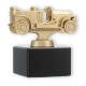 Trophy metal figure classic car gold metallic on black marble base 10,0cm
