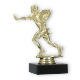 Trophy plastic figure Flag Football gold on black marble base 14,0cm