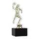 Pokal Kunststofffigur Handballspielerin gold auf schwarzem Marmorsockel 17,1cm