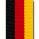 Ribbon 22mm black-red-gold
