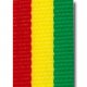 Strap 22mm red-yellow-green