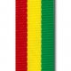Ribbon 10mm red-yellow-green