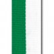 Ribbon 10mm green-white