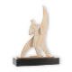 Trophy zamak figure Flame Rugby gold and white on black wooden base 26.7cm