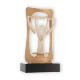 Trophy Zamak figure Frame Trophy gold-white on black wooden base 23,5cm
