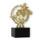 Pokal Kunststofffigur Quad im Kranz gold auf schwarzem Marmorsockel 14,6cm