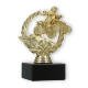 Pokal Kunststofffigur Quad im Kranz gold auf schwarzem Marmorsockel 13,6cm