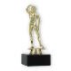 Trophy plastic figure bodybuilder gold on black marble base 16,3cm