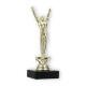 Trophy plastic figure Gymnastics men gold on black marble base 18,0cm