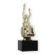 Trophy plastic figure wheelchair driver gold on black marble base 18,3cm