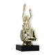 Trophy plastic figure wheelchair driver gold on black marble base 16.3cm