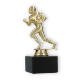 Trophy plastic figure football runner gold on black marble base 16,5cm