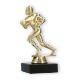Trophy plastic figure football runner gold on black marble base 14,5cm