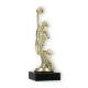 Pokal Kunststofffigur Cheerleader gold auf schwarzem Marmorsockel 18,5cm