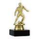 Trophy soccer figure Economy gold on black marble base 10.4cm