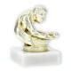 Trofeo figura in plastica billiard oro su base di marmo bianco 10,0cm LE