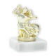 trophy plastic figure dancing couple gold on white marble base 10,0cm le