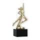 Trophy plastic figure dancing gold on black marble base 18,9cm