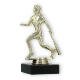 Trophy plastic figure baseball player gold on black marble base 14,3cm