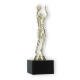 Trophy plastic figure female basketball gold on black marble base 20,3cm