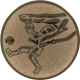 Bronze embossed aluminum emblem 25mm - Tipp-Kicker