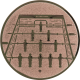 Alu emblem embossed bronze 25mm - table soccer